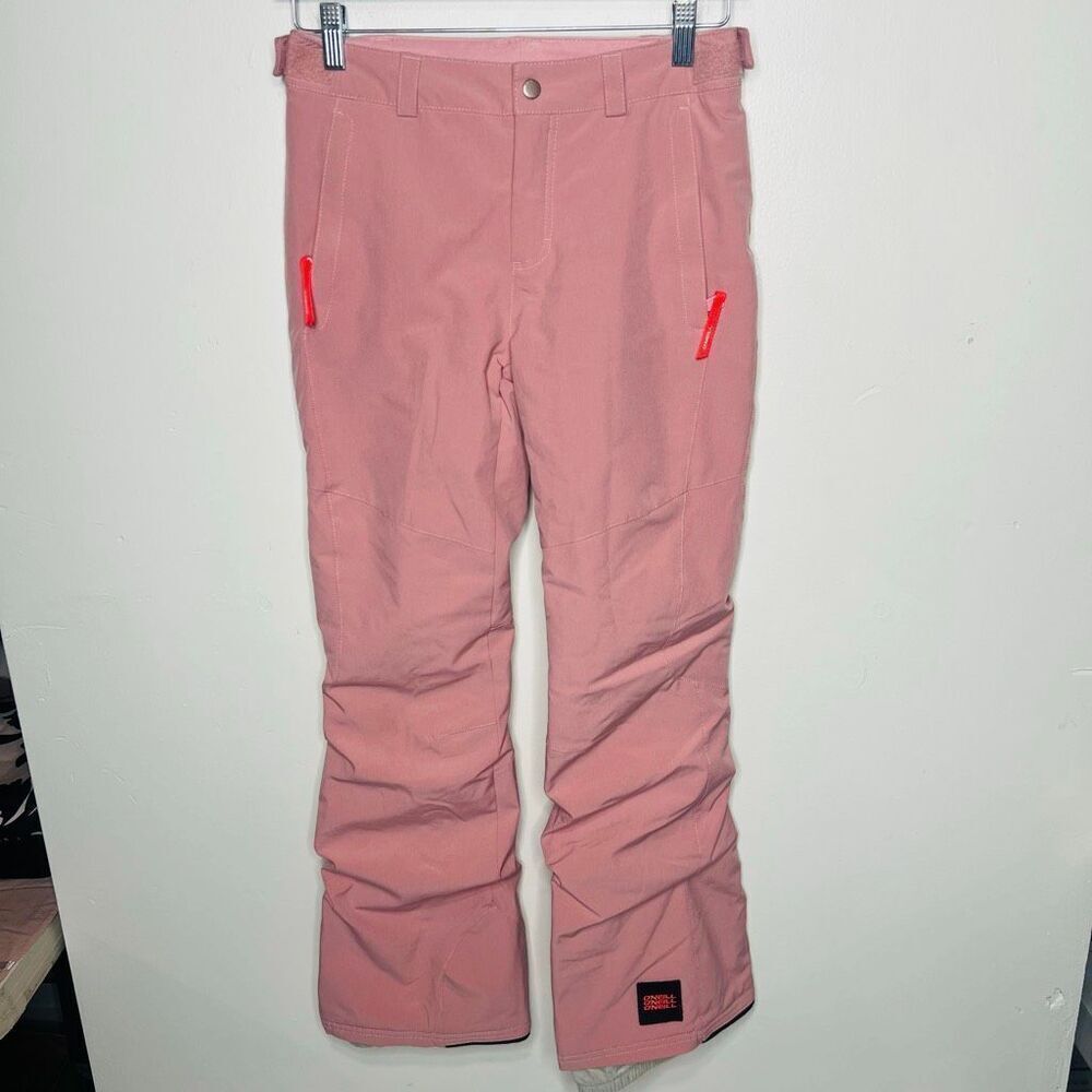 O'Neill Insulated Girls Ski Snowboard Pants Pink Sz 12 Slim Fit NEW condition